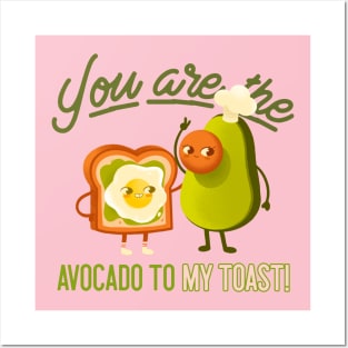 Avocado Toast Cute Kawaii Posters and Art